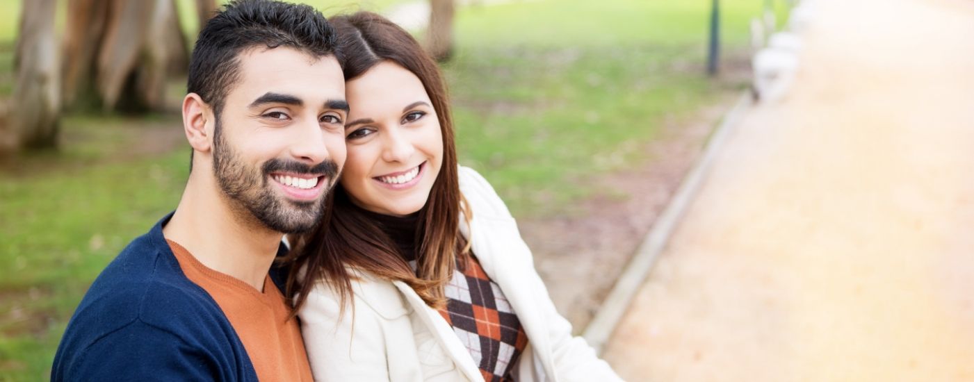 Smiling couple