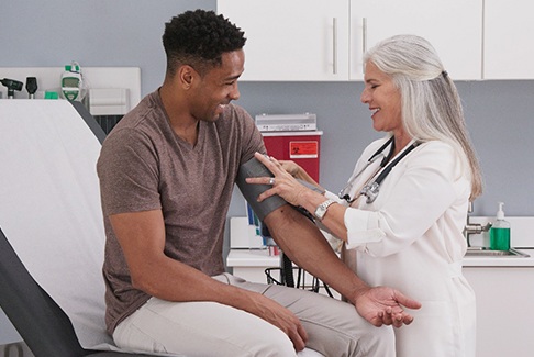 Man at the doctor’s office