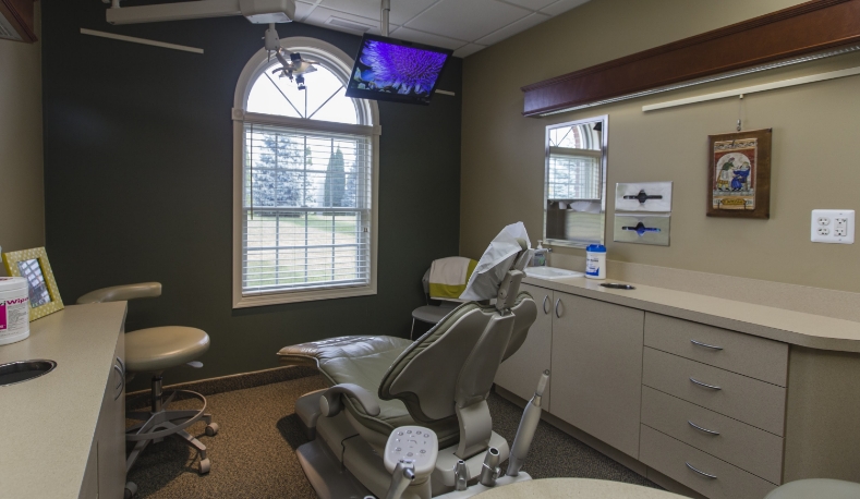 Dental office treatment room