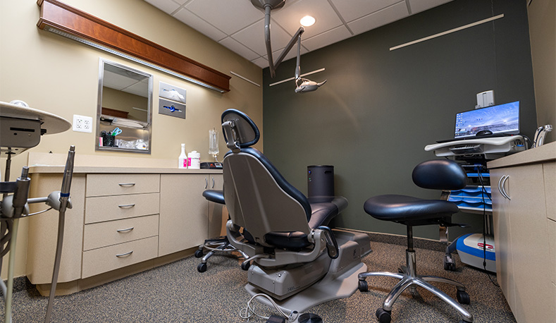 Dental office treatment room