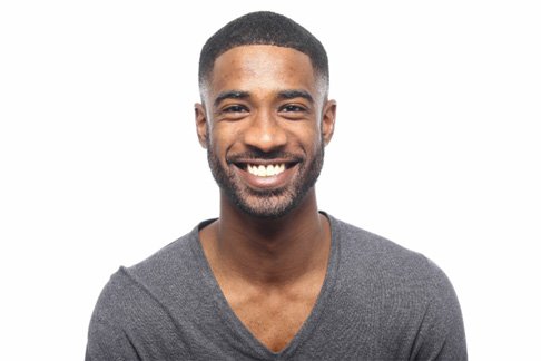 a man smiling with veneers in Sterling Heights
